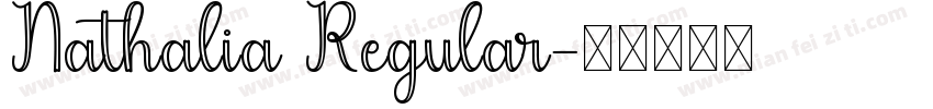 Nathalia Regular字体转换